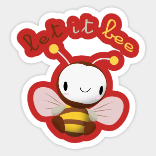 Let it bee Sticker